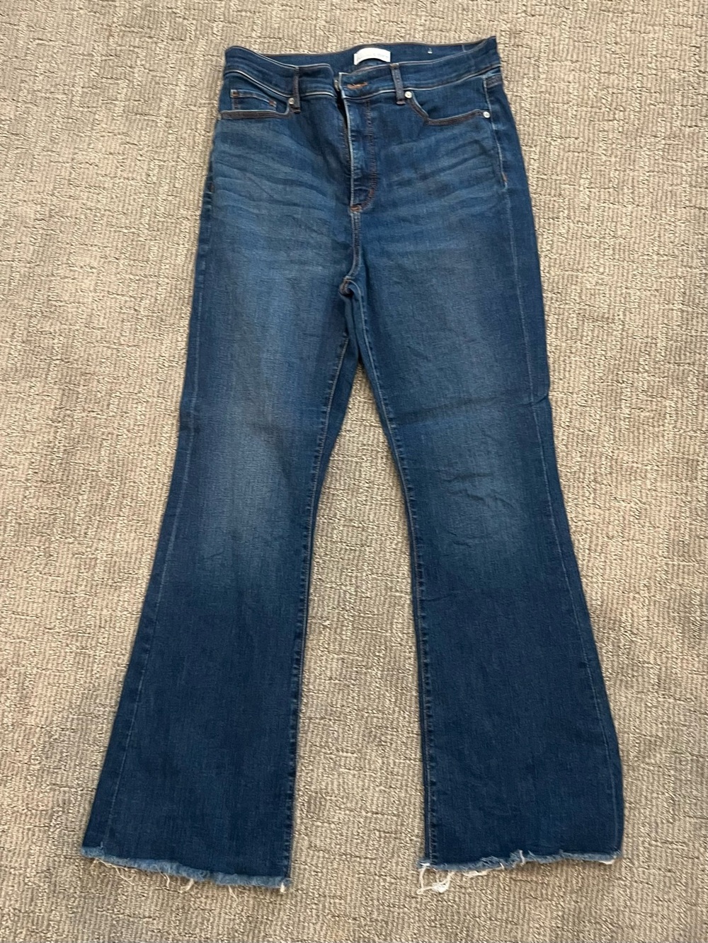 LOFT Indigo High-Rise Wide-Leg Jeans